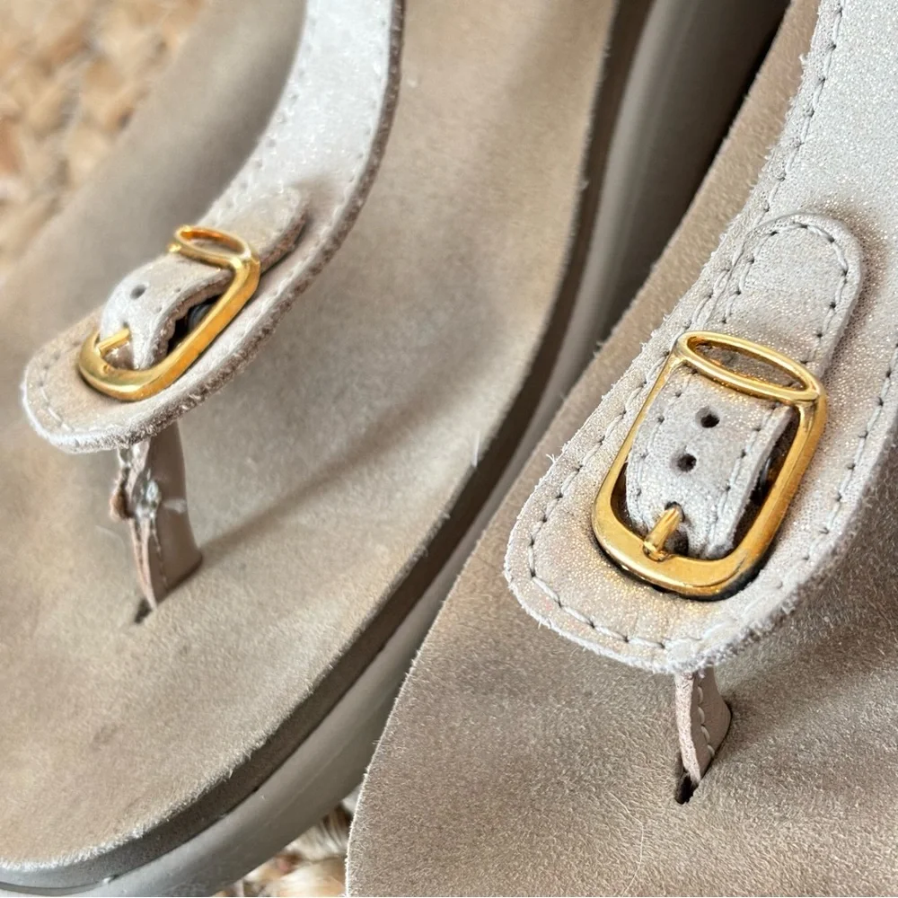 SAS Women's Marina Soft Gold Breathable Comfort Sandal Size 6.5